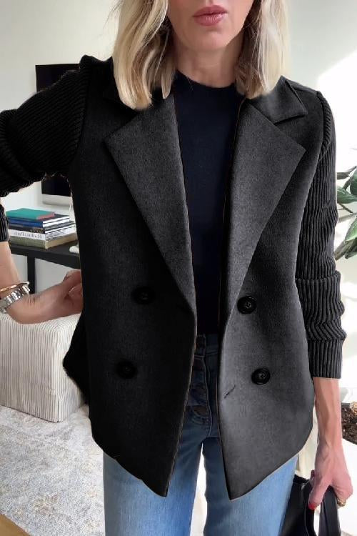 Sorelle | Eleganter Blazer mit Strickärmeln
