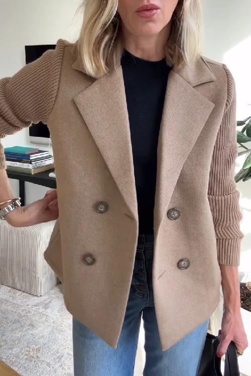 Sorelle | Eleganter Blazer mit Strickärmeln